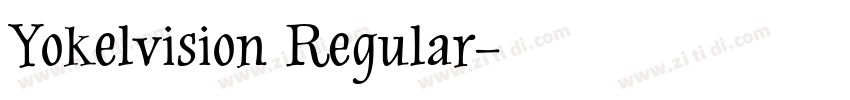 Yokelvision Regular字体转换